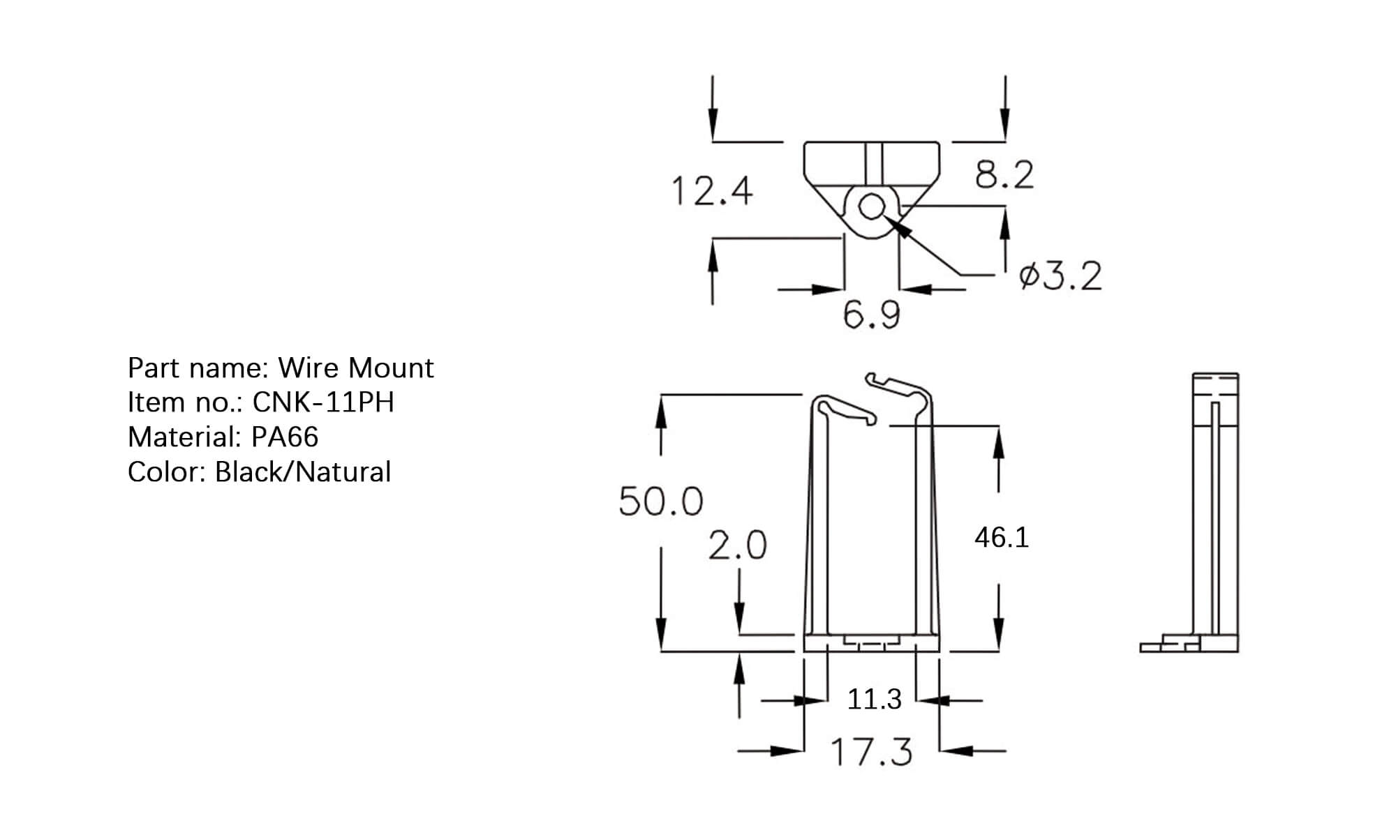 Plastic Wire Mount CNK-11PH